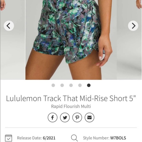 NWOT Lululemon Track That Short Mid Rise - Picture 9 of 10